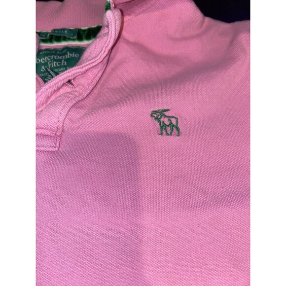 Abercrombie & Finch Mens/Women Pullover Polo T-Shirt Top Short Sleeve Sz M Pink - Picture 2 of 5